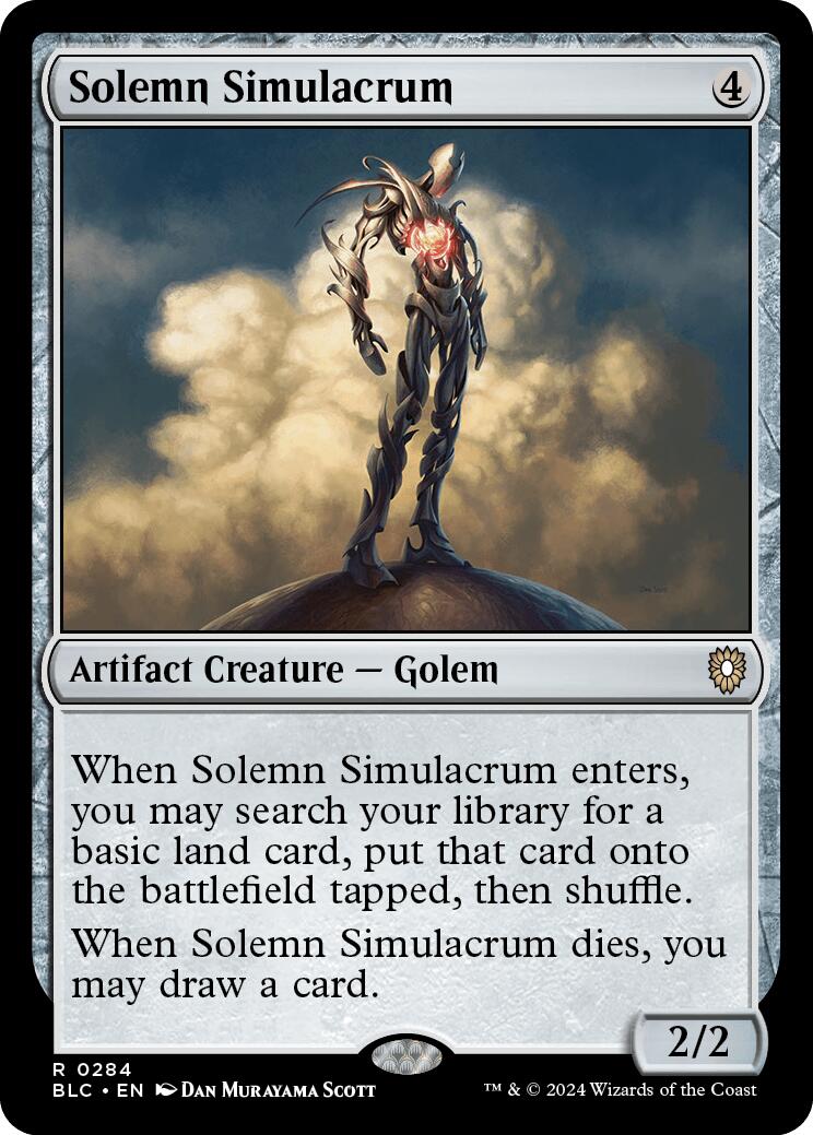 Solemn Simulacrum [Bloomburrow Commander] | Total Play