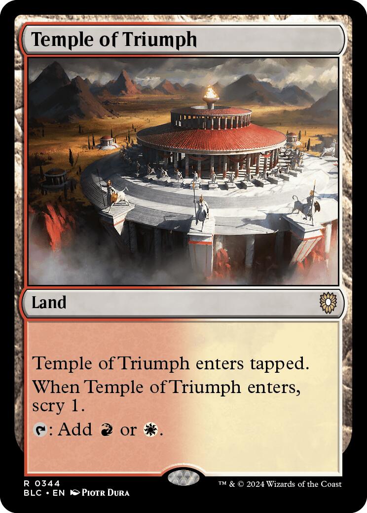 Temple of Triumph [Bloomburrow Commander] | Total Play