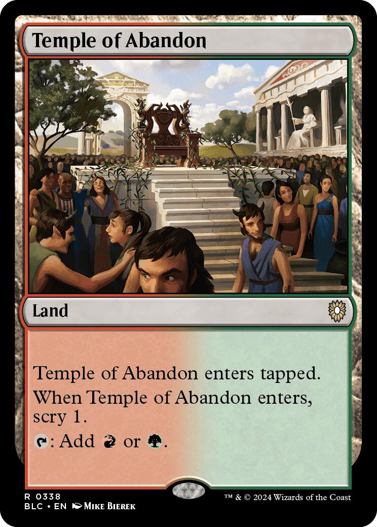 Temple of Abandon [Bloomburrow Commander] | Total Play