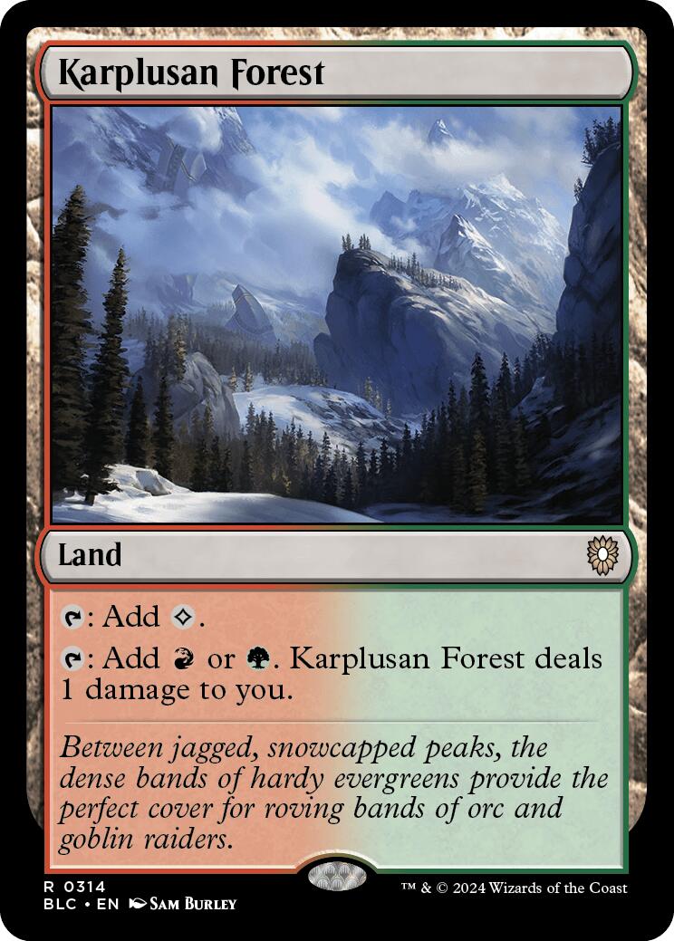 Karplusan Forest [Bloomburrow Commander] | Total Play