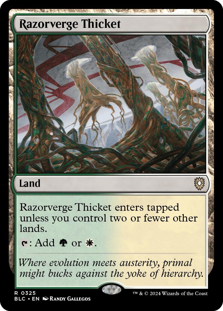 Razorverge Thicket [Bloomburrow Commander] | Total Play