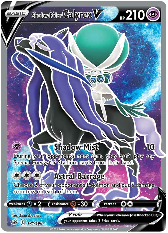Shadow Rider Calyrex V (171/198) [Sword & Shield: Chilling Reign] | Total Play