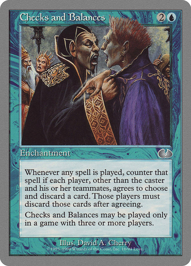 Checks and Balances [Unglued] | Total Play
