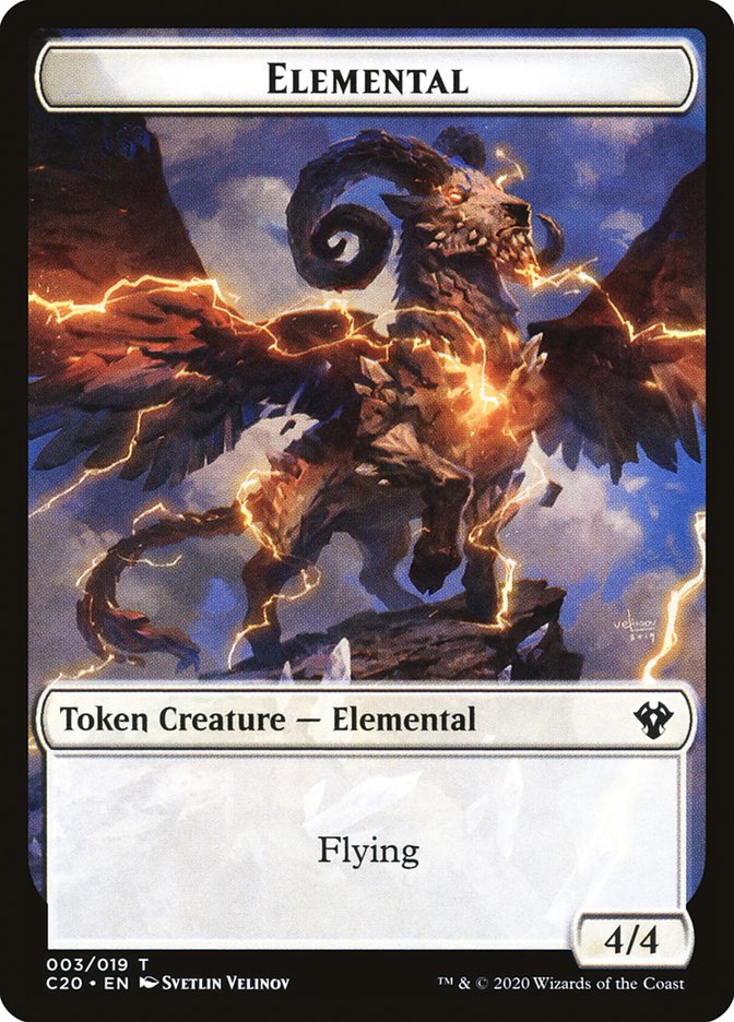 Kraken // Elemental (010) Double-Sided Token [Commander 2020 Tokens] | Total Play