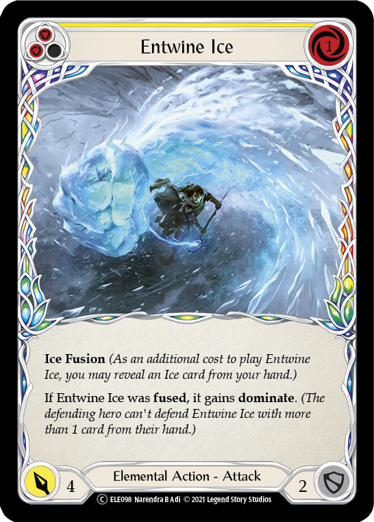 Entwine Ice (Yellow) [U-ELE098] (Tales of Aria Unlimited)  Unlimited Normal | Total Play
