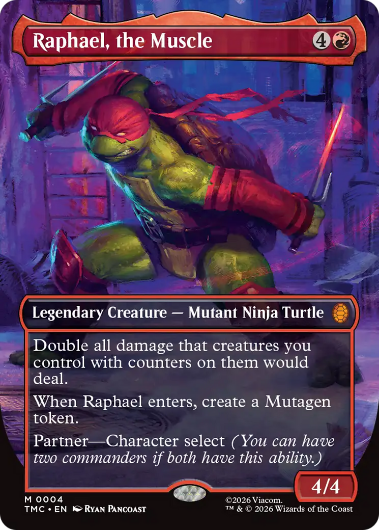 Raphael, the Muscle (Borderless) [Teenage Mutant Ninja Turtles Commander] | Total Play