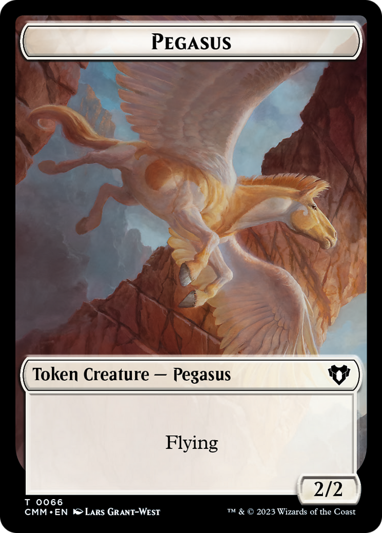 Copy (54) // Pegasus Double-Sided Token [Commander Masters Tokens] | Total Play