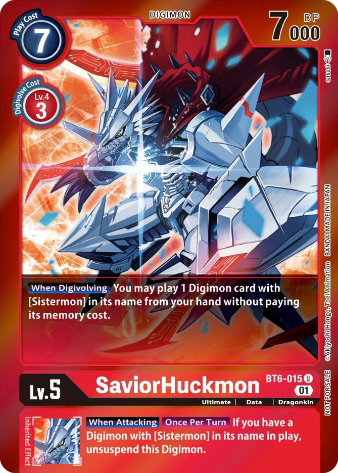 SaviorHuckmon [BT6-015] (Event Pack 3) [Double Diamond Promos] | Total Play