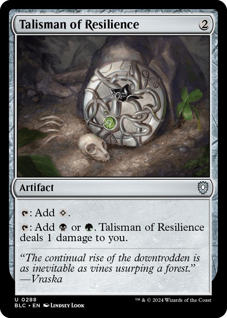 Talisman of Resilience [Bloomburrow Commander] | Total Play
