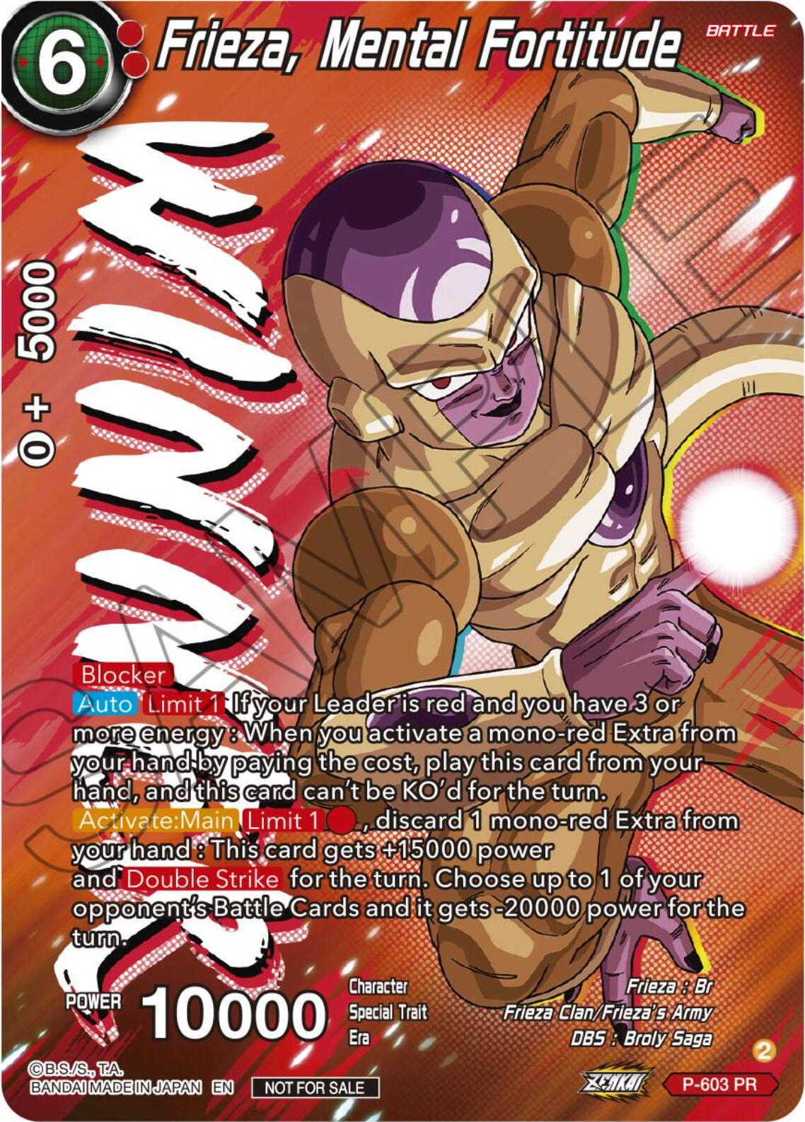 Frieza, Mental Fortitude (Tournament Pack Vol. 8) (Winner) (P-603) [Promotion Cards] | Total Play