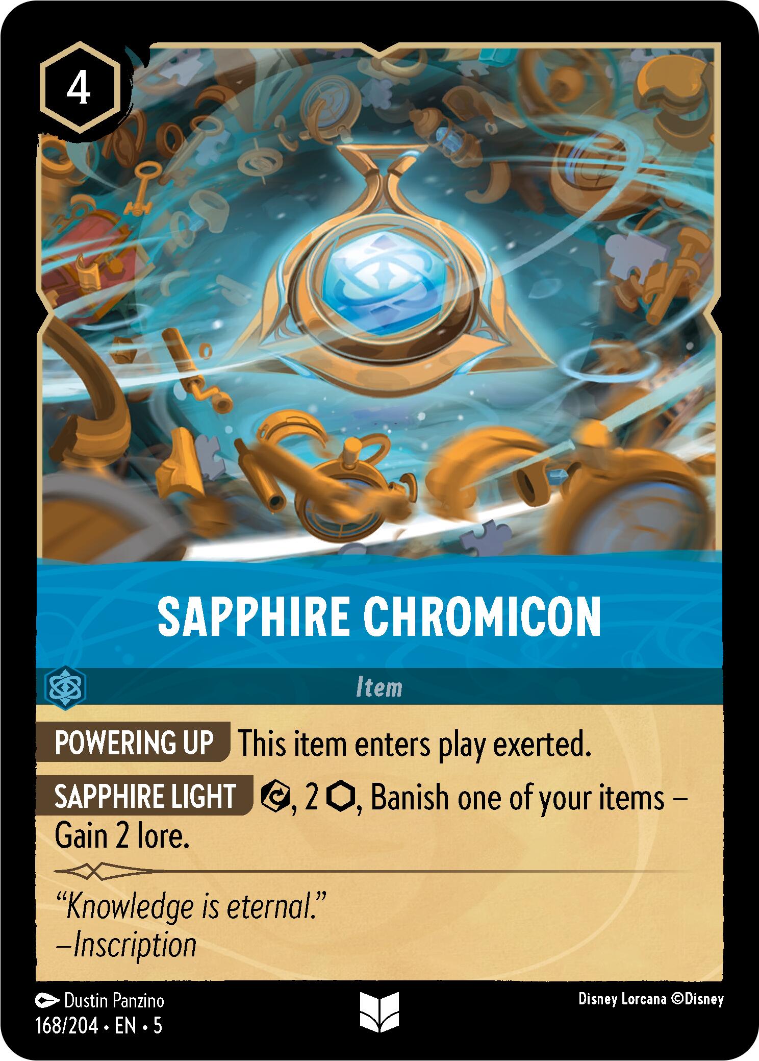 Sapphire Chromicon (168/204) [Shimmering Skies] | Total Play