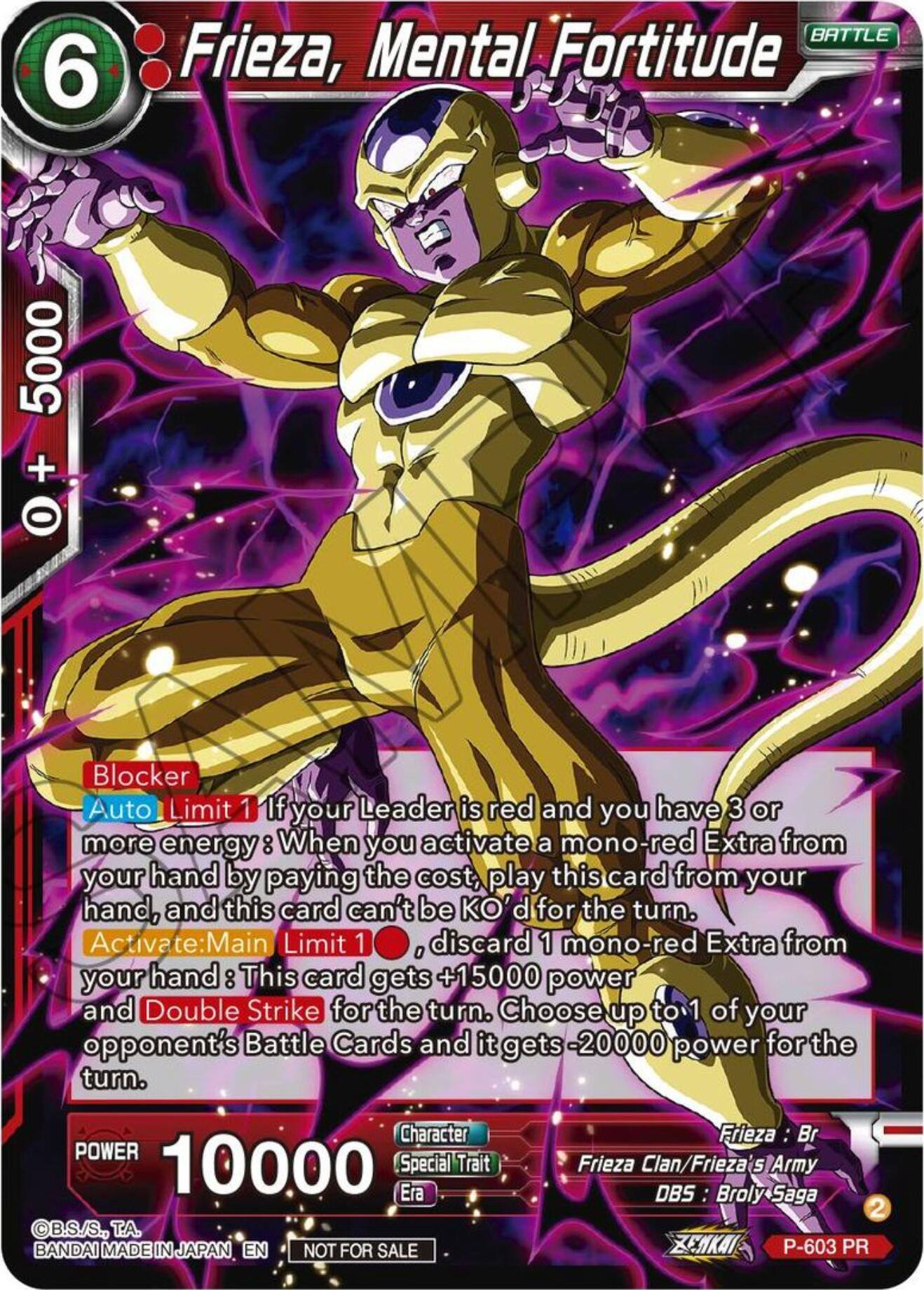 Frieza, Mental Fortitude (Tournament Pack Vol. 8) (P-603) [Promotion Cards] | Total Play