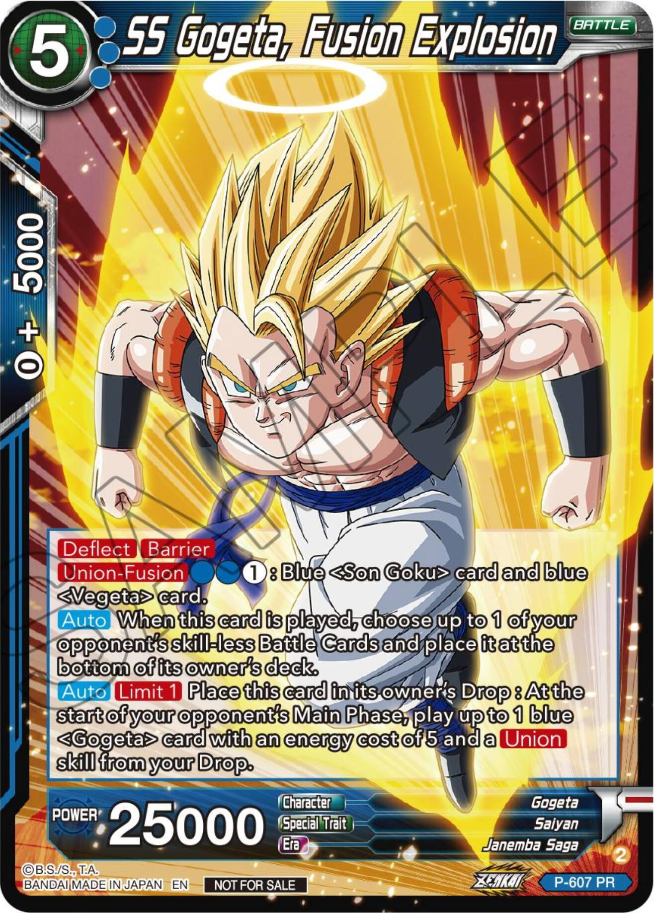 SS Gogeta, Fusion Explosion (Tournament Pack Vol. 8) (P-607) [Promotion Cards] | Total Play