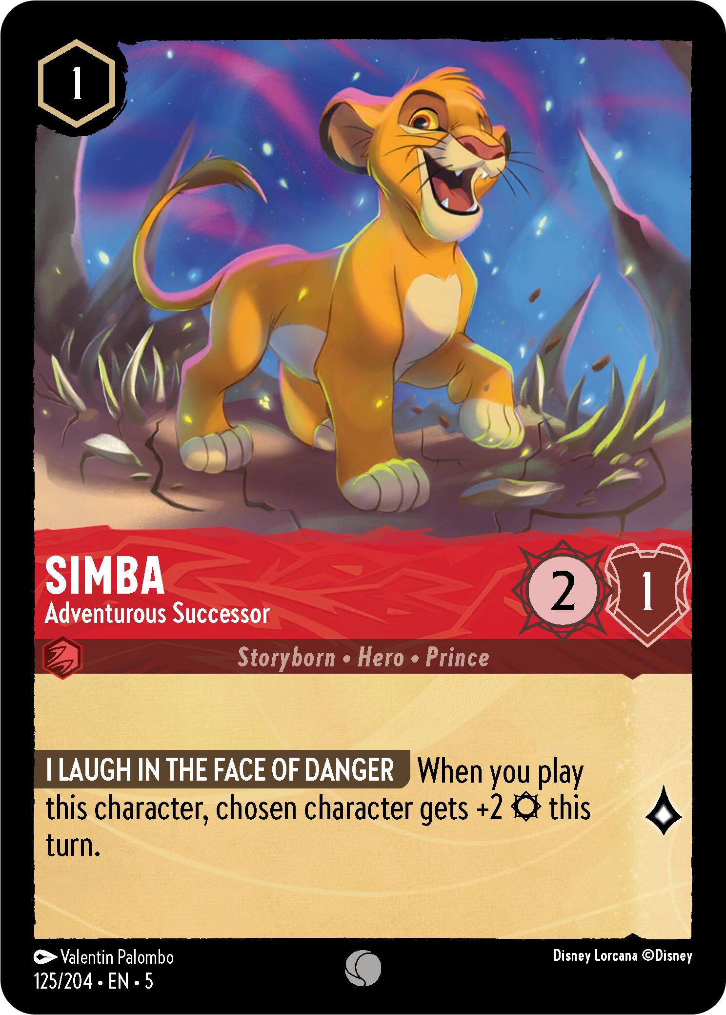 Simba - Adventurous Successor (125/204) [Shimmering Skies] | Total Play