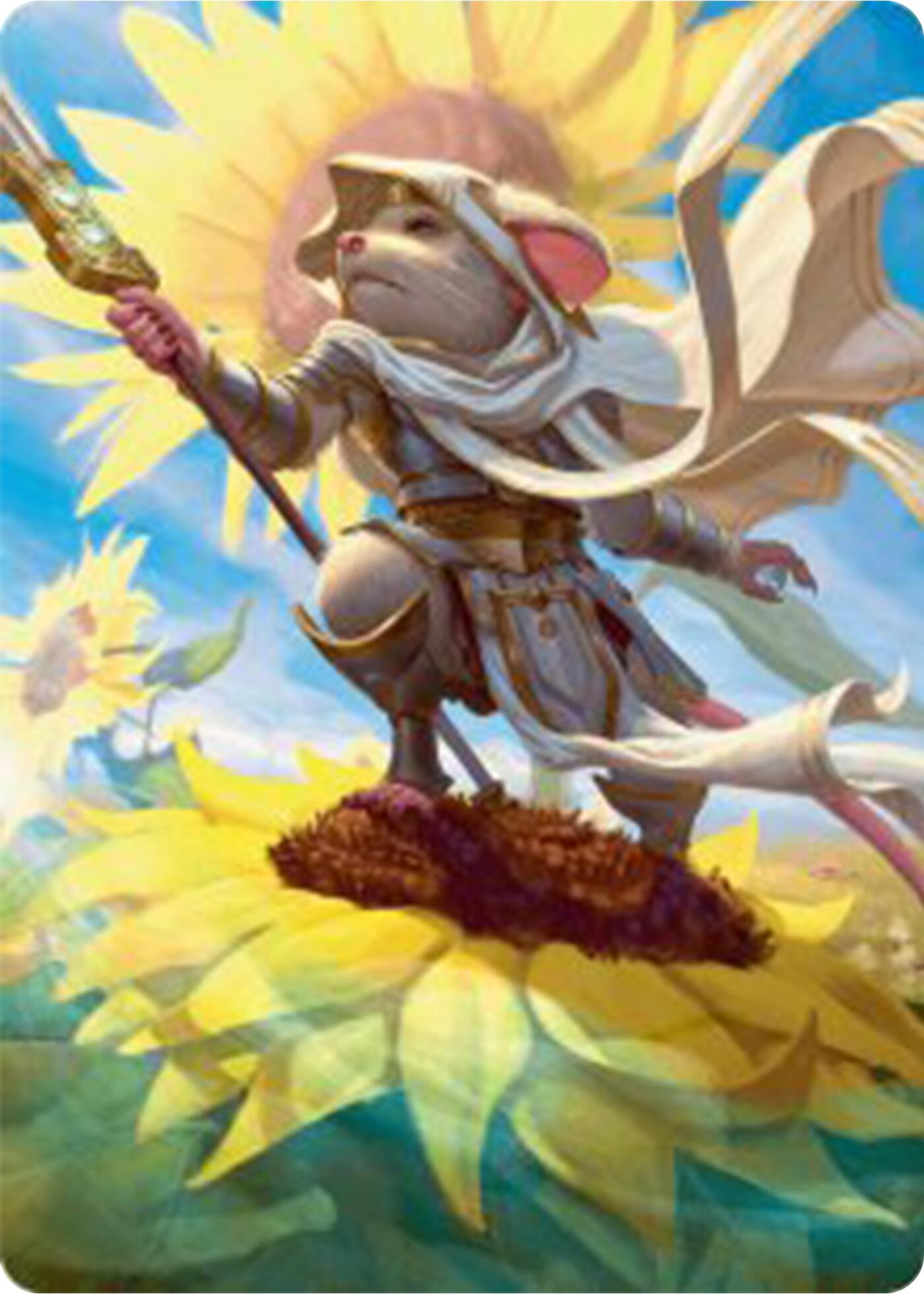 Elspeth, Sun's Champion Art Card [Bloomburrow Art Series] | Total Play