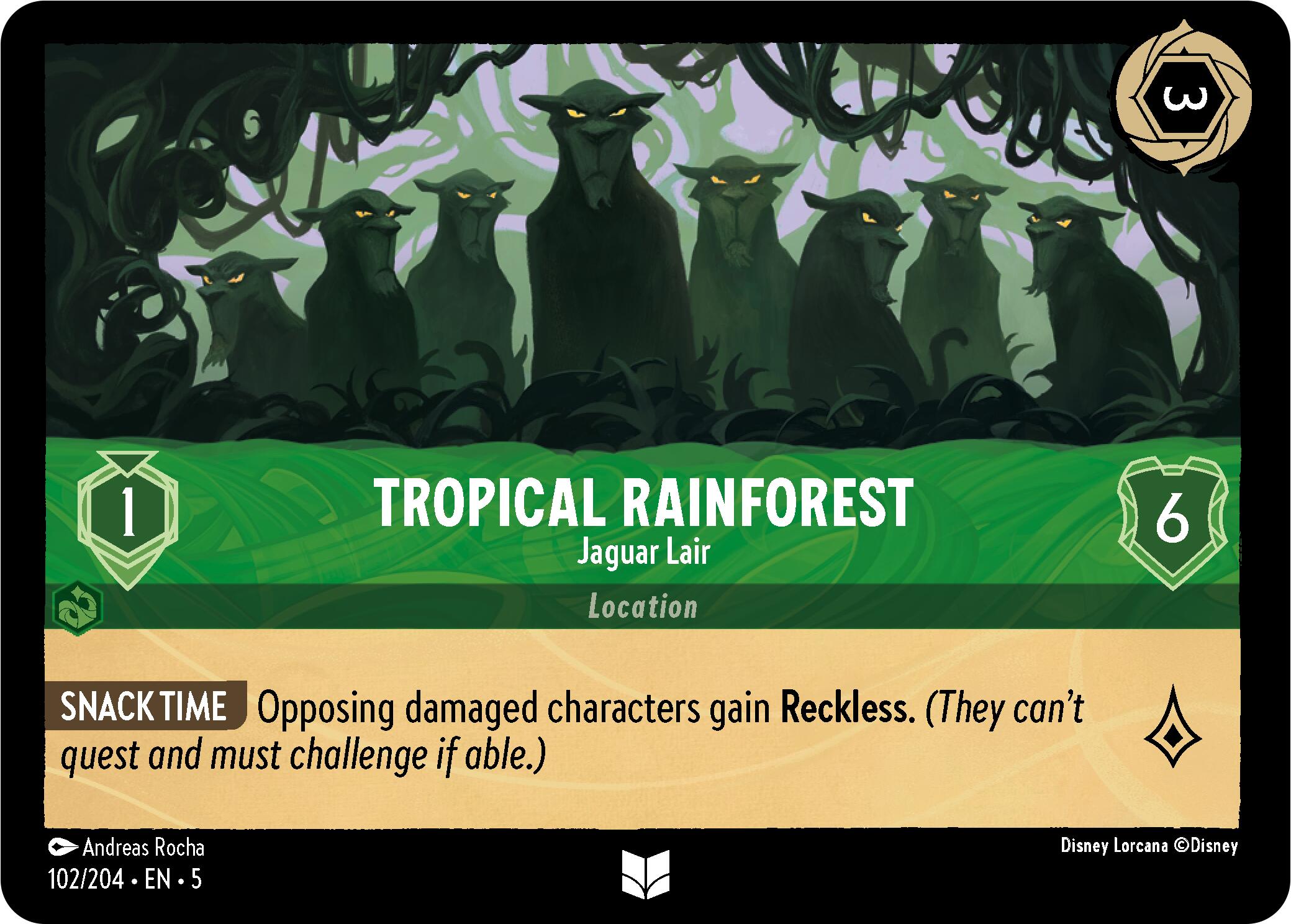 Tropical Rainforest - Jaguar Lair (102/204) [Shimmering Skies] | Total Play