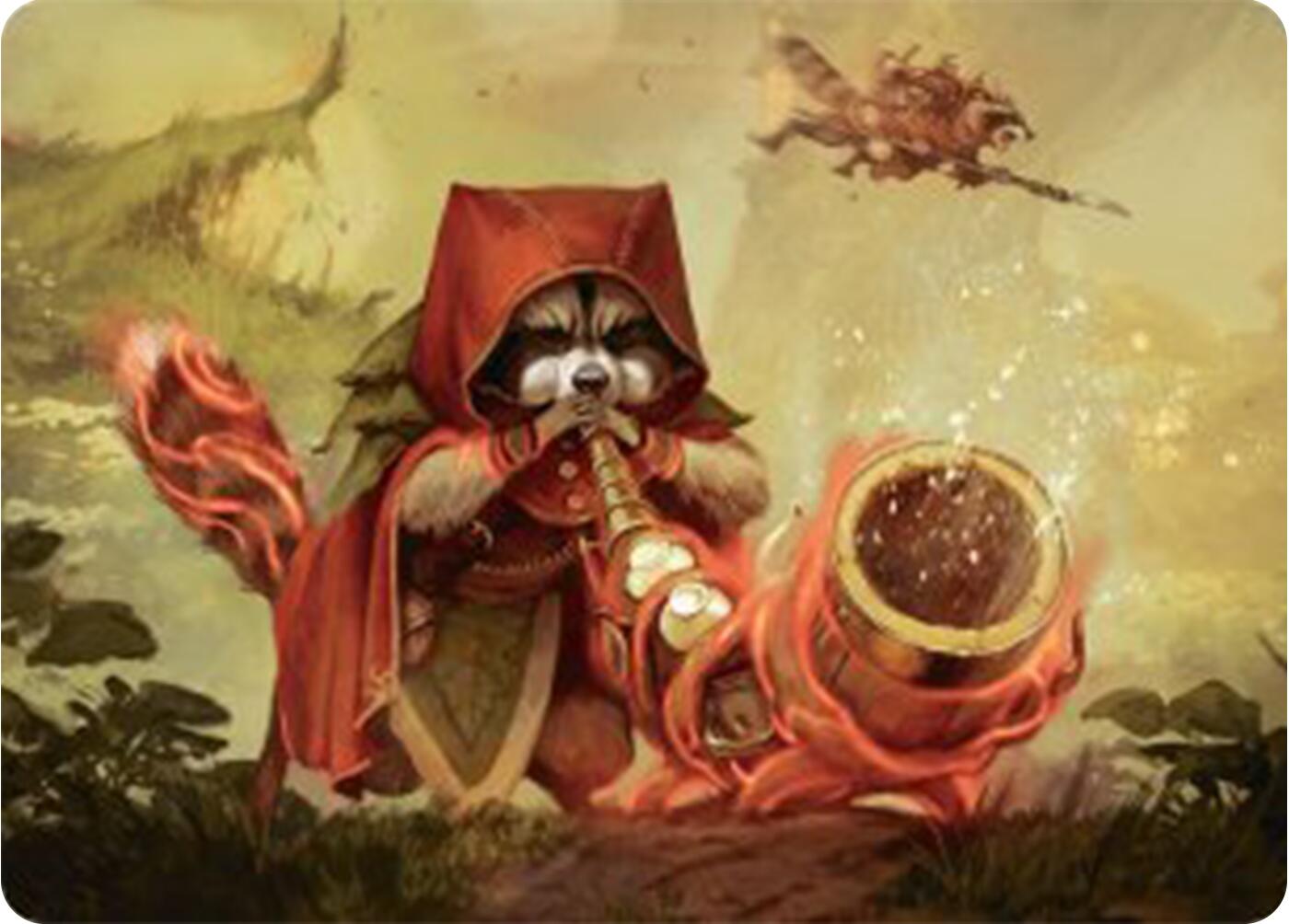 Raccoon Rallier Art Card [Bloomburrow Art Series] | Total Play