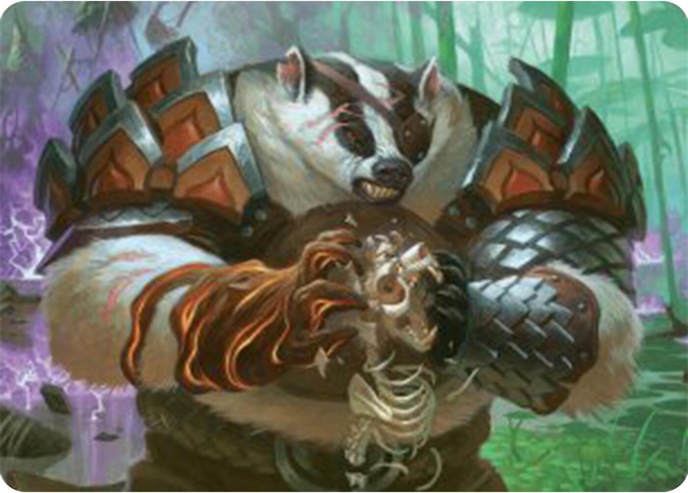 Hugs, Grisly Guardian Art Card [Bloomburrow Art Series] | Total Play