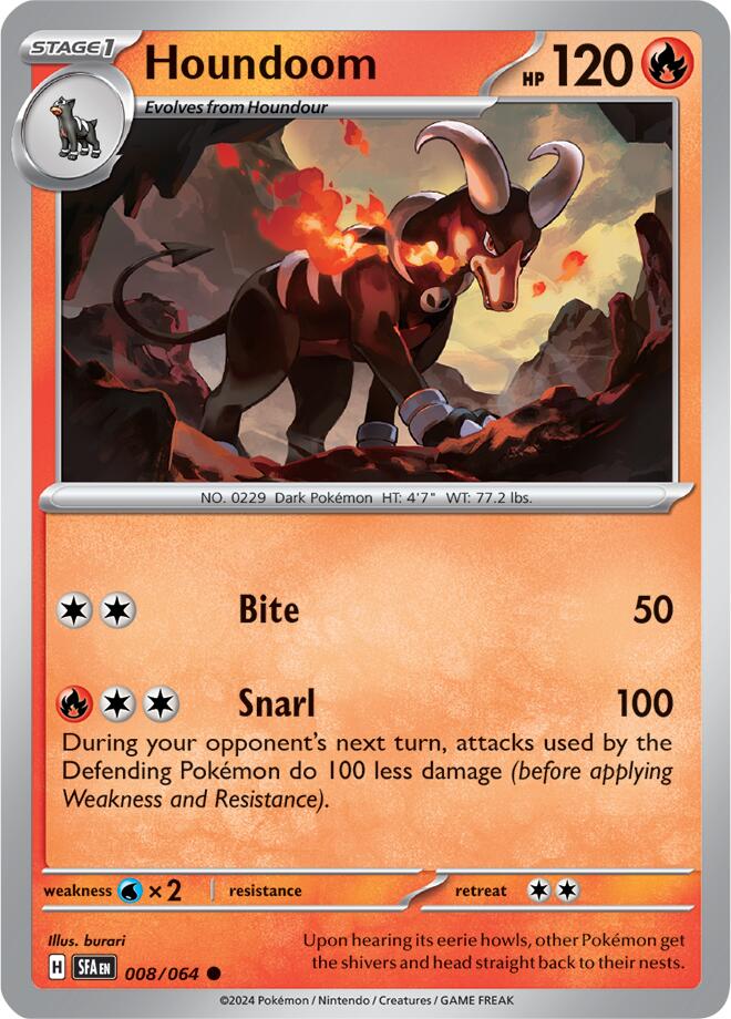 Houndoom (008/064) [Scarlet & Violet: Shrouded Fable] | Total Play