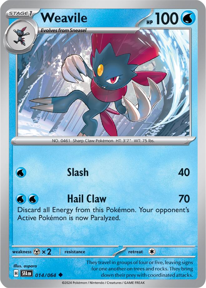 Weavile (014/064) [Scarlet & Violet: Shrouded Fable] | Total Play