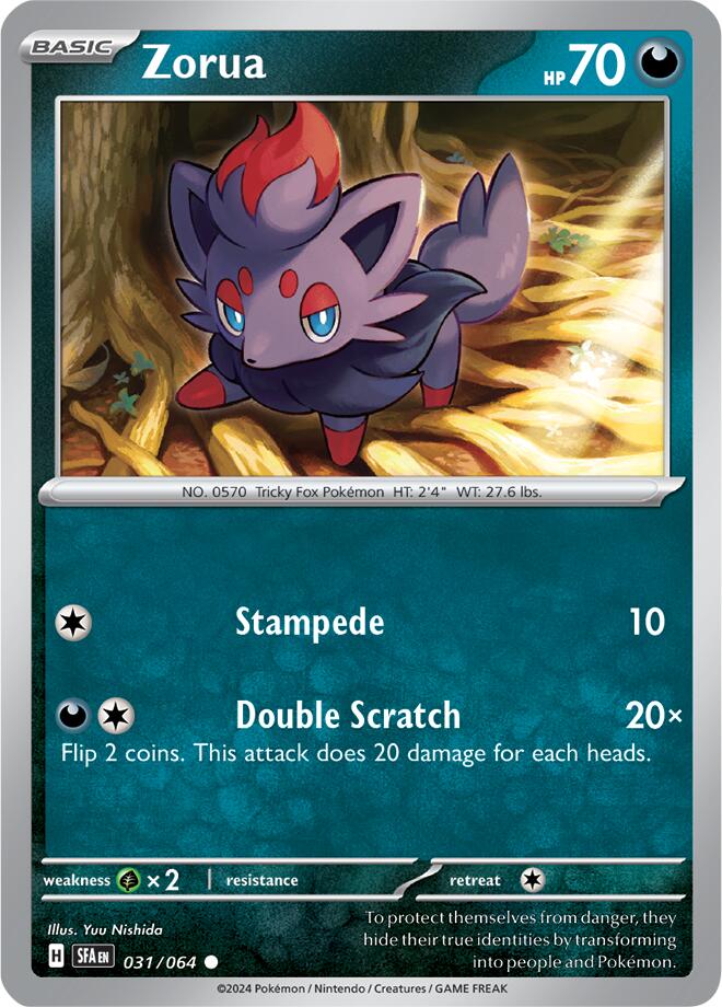 Zorua (031/064) [Scarlet & Violet: Shrouded Fable] | Total Play