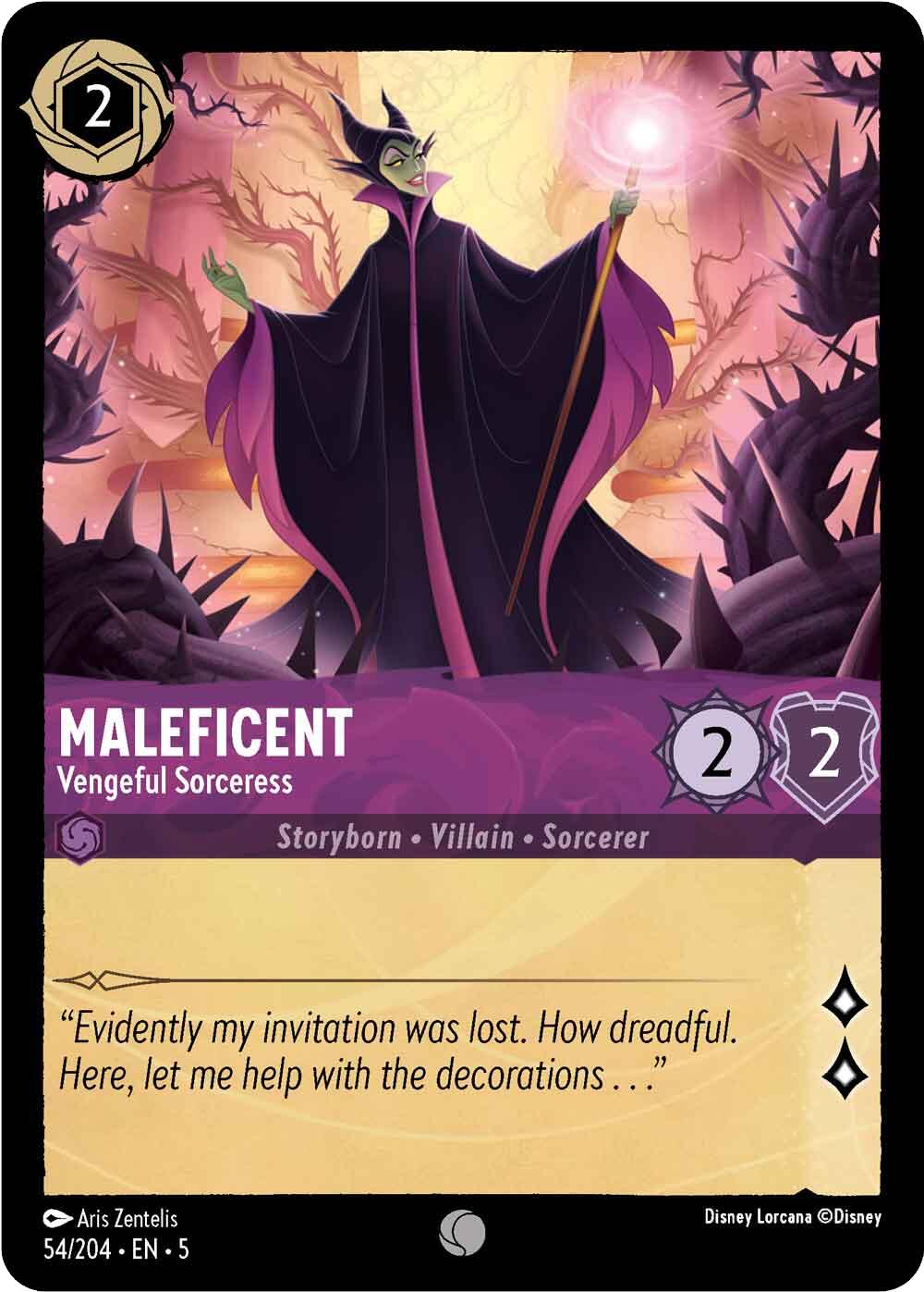 Maleficent - Vengeful Sorceress (54/204) [Shimmering Skies] | Total Play