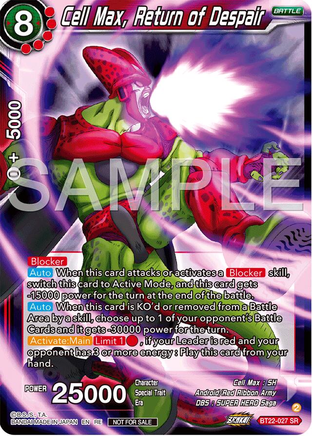 Cell Max, Return of Despair (Deluxe Pack 2024 Vol.2) (BT22-027) [Promotion Cards] | Total Play