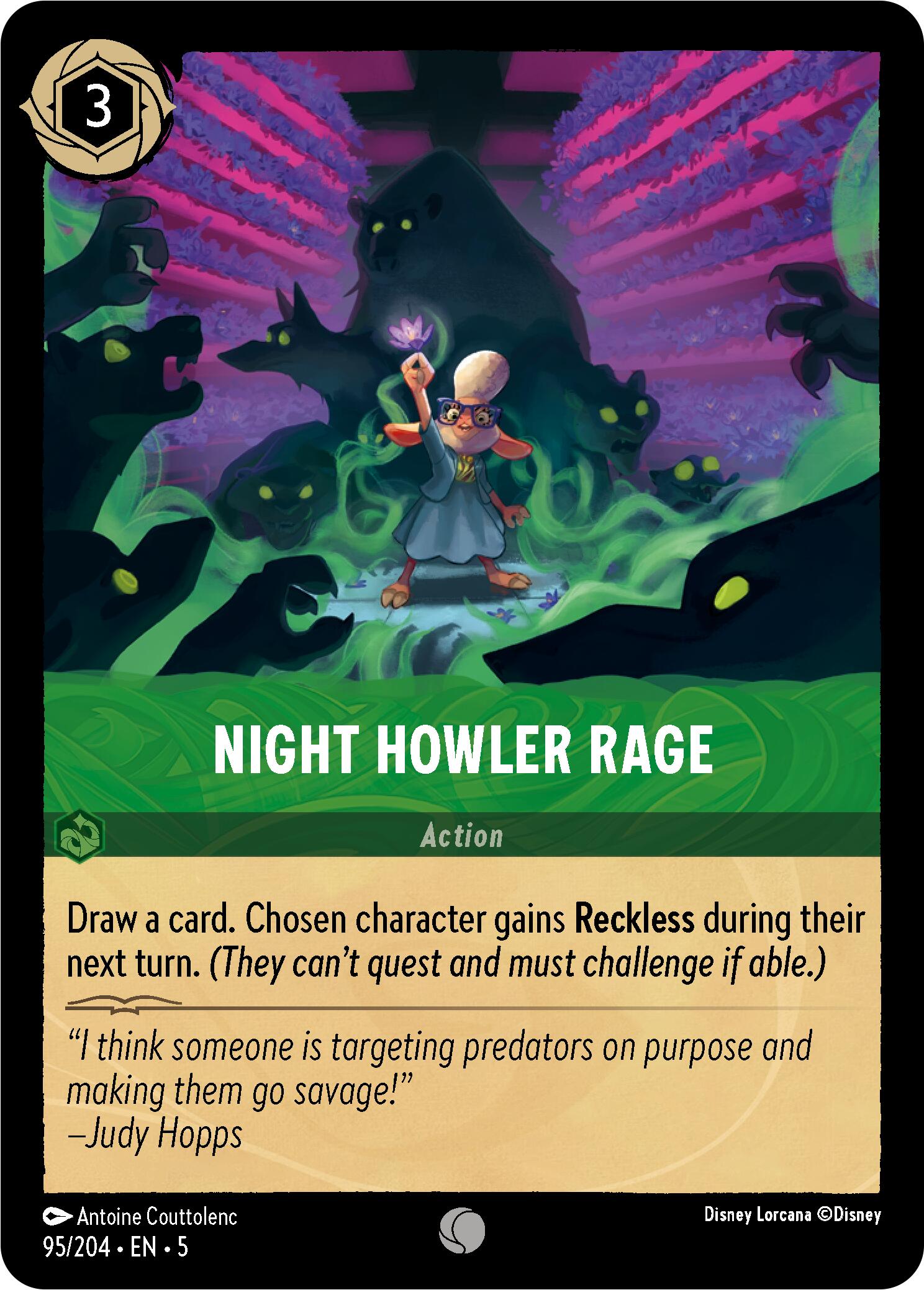Night Howler Rage (95/204) [Shimmering Skies] | Total Play