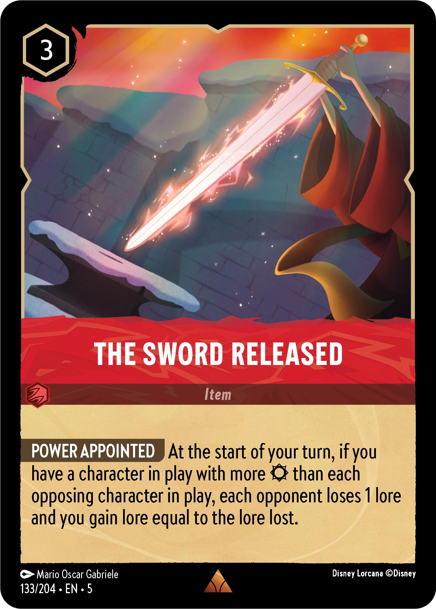The Sword Released (133/204) [Shimmering Skies] | Total Play