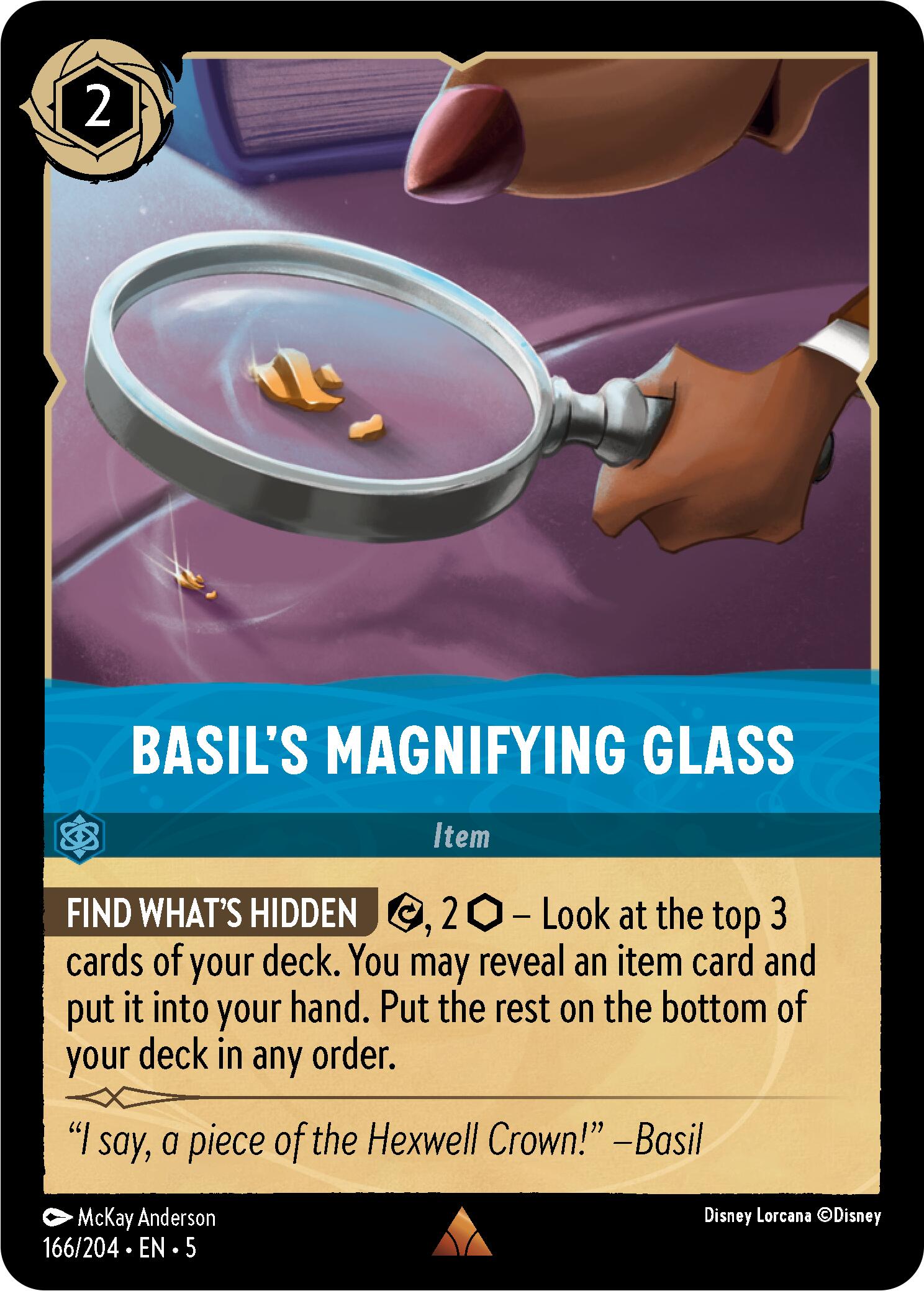 Basil's Magnifying Glass (166/204) [Shimmering Skies] | Total Play