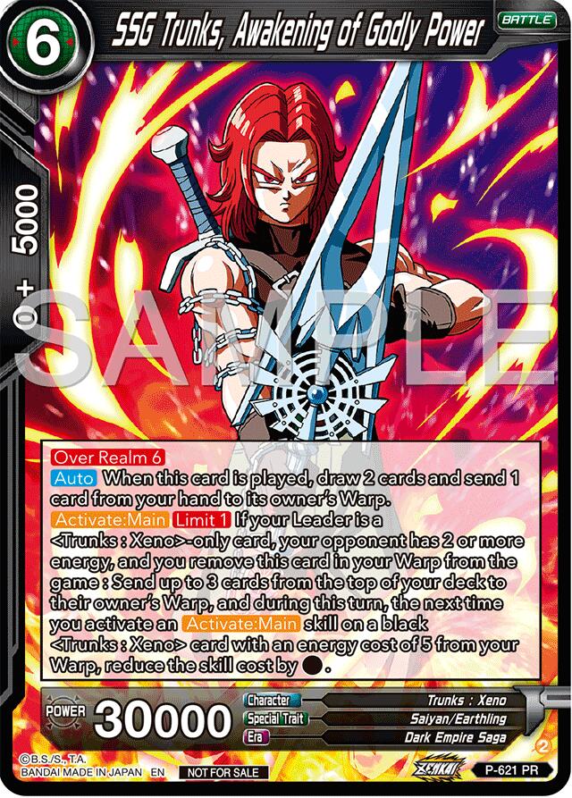 SSG Trunks, Awakening of Godly Power (Deluxe Pack 2024 Vol.2) (P-621) [Promotion Cards] | Total Play