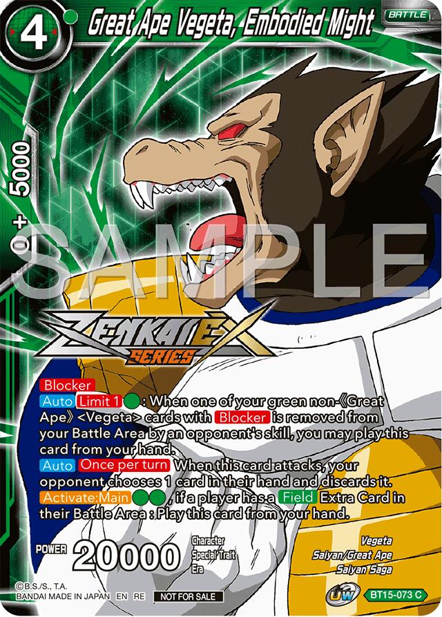 Great Ape Vegeta, Embodied Might (Event Pack 15) (BT15-073) [Promotion Cards] | Total Play