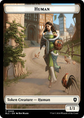 Human // Soldier Double-Sided Token [Bloomburrow Commander Tokens] | Total Play