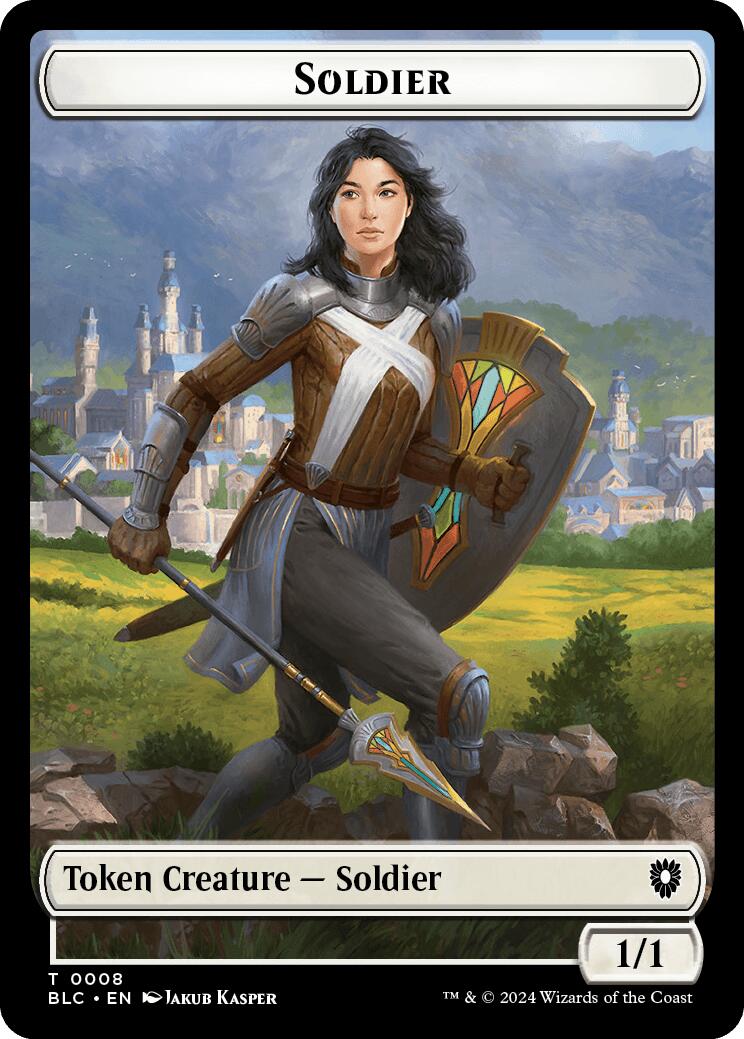 Soldier // Citizen Double-Sided Token [Bloomburrow Commander Tokens] | Total Play