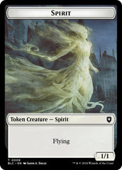 Spirit // Faerie Double-Sided Token [Bloomburrow Commander Tokens] | Total Play