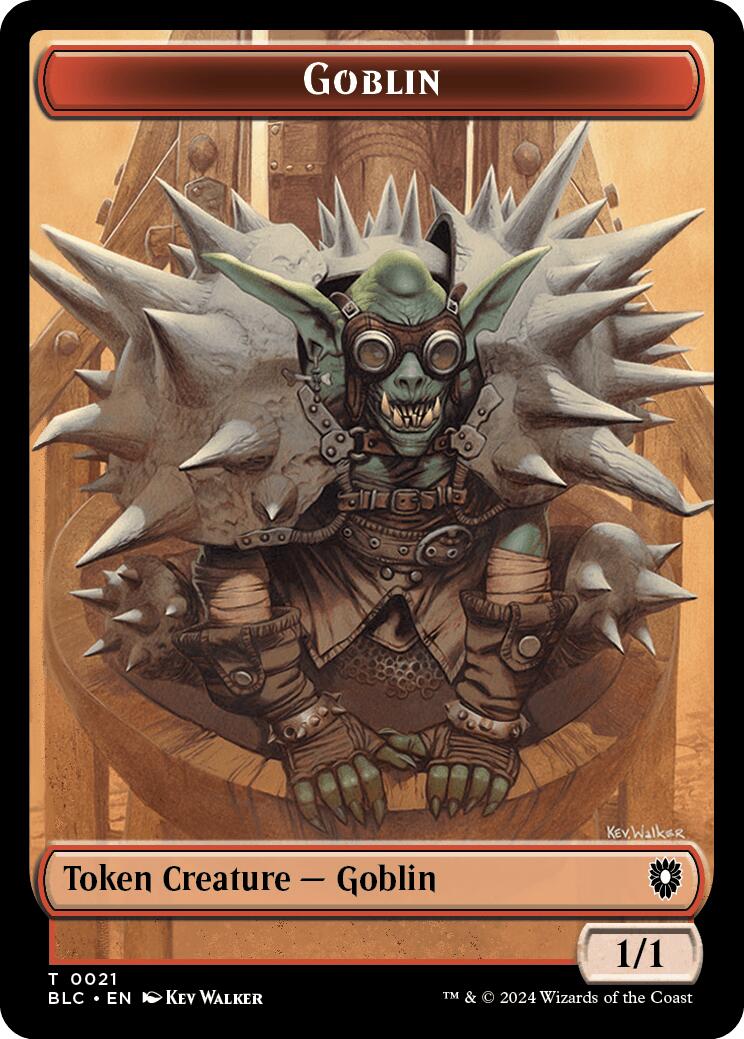 Goblin // Thopter Double-Sided Token [Bloomburrow Commander Tokens] | Total Play