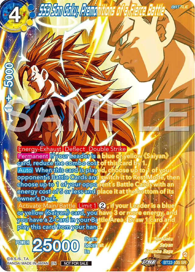 SS3 Son Goku, Premonitions of a Fierce Battle (Premium Alt-Art Card Set 2024 Vol.2) (BT22-135) [Promotion Cards] | Total Play