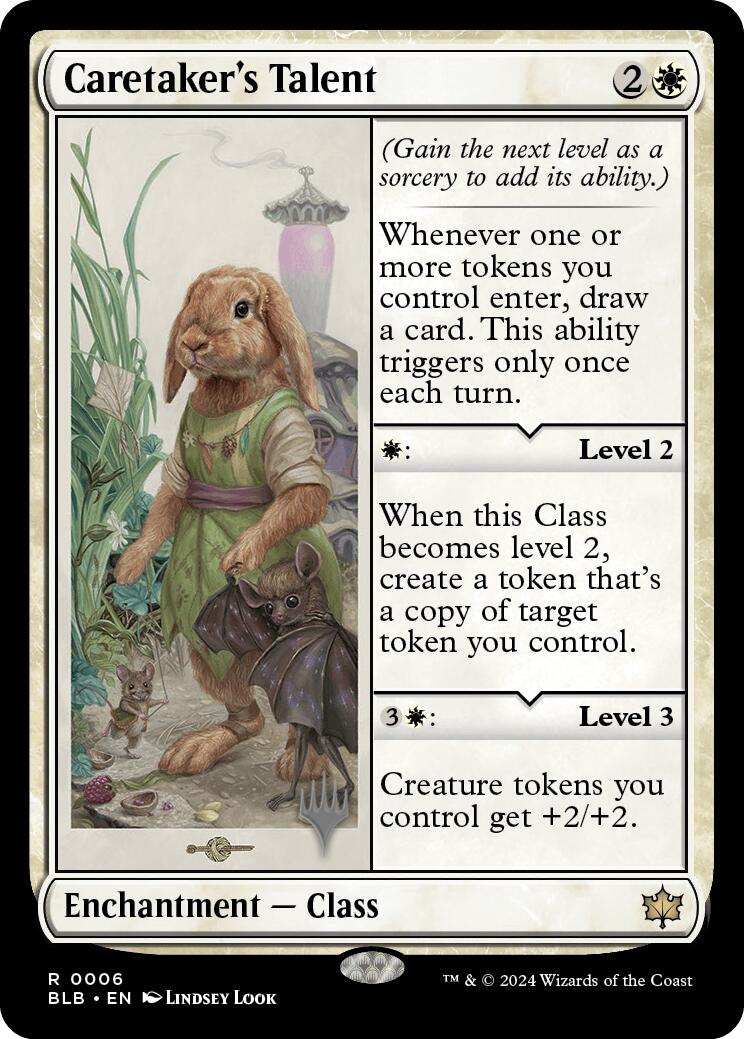 Caretaker's Talent (Promo Pack) [Bloomburrow Promos] | Total Play