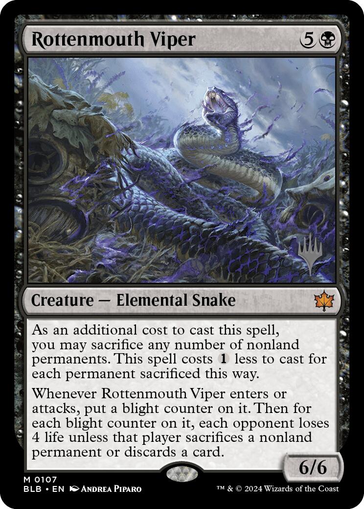 Rottenmouth Viper (Promo Pack) [Bloomburrow Promos] | Total Play