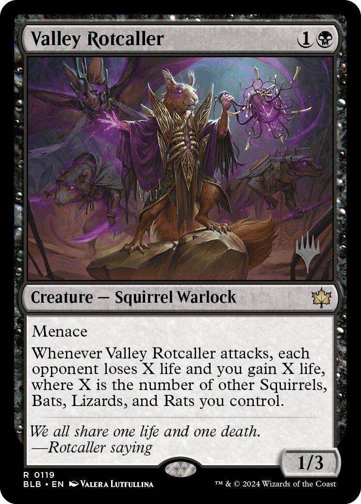 Valley Rotcaller (Promo Pack) [Bloomburrow Promos] | Total Play