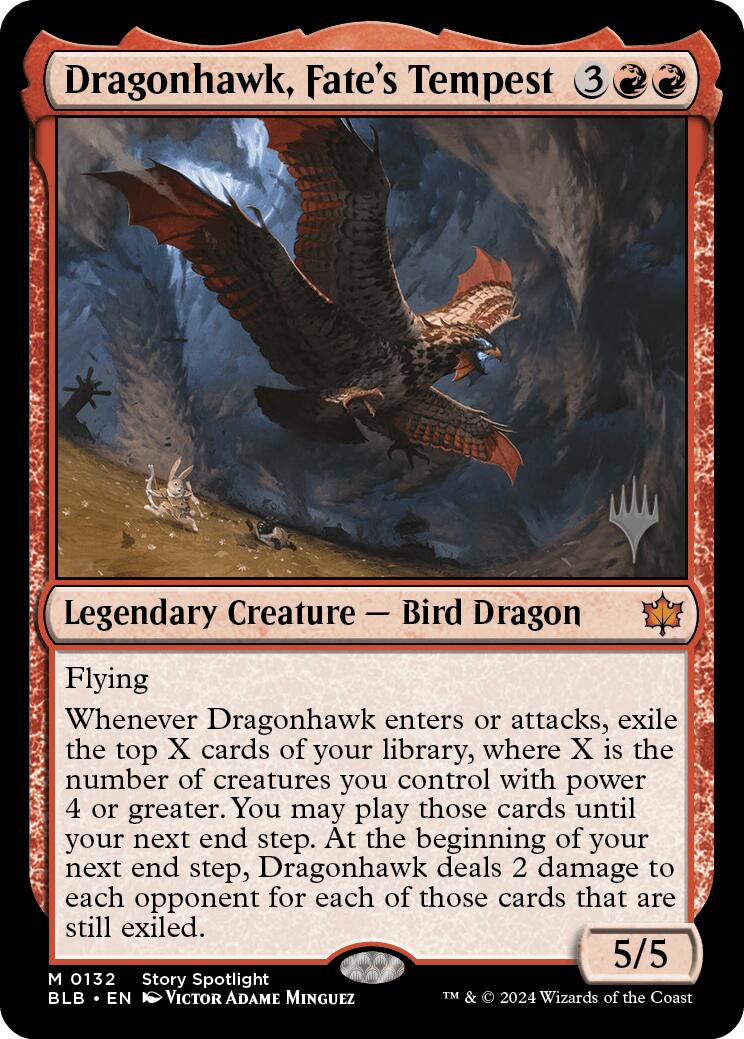 Dragonhawk, Fate's Tempest (Promo Pack) [Bloomburrow Promos] | Total Play