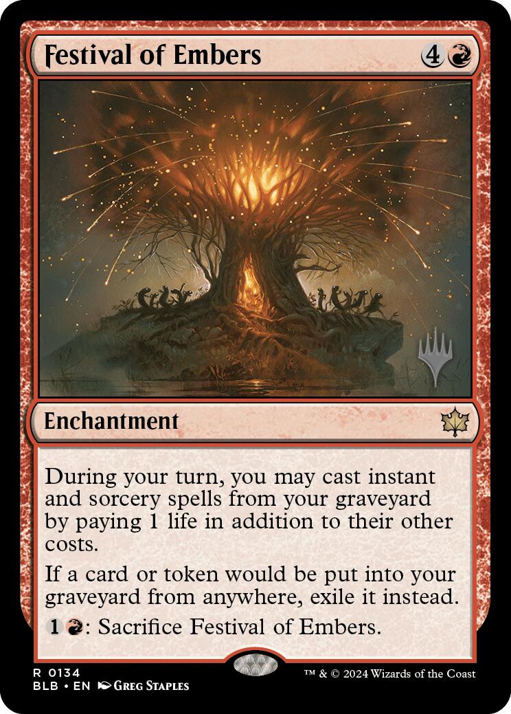 Festival of Embers (Promo Pack) [Bloomburrow Promos] | Total Play