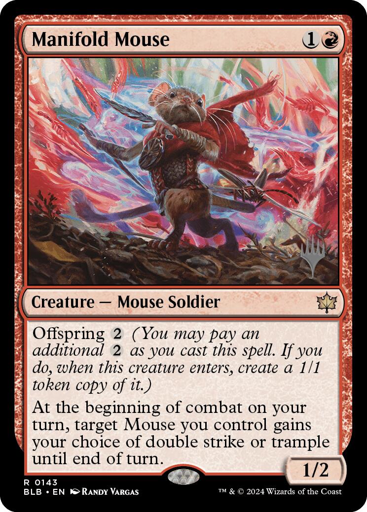 Manifold Mouse (Promo Pack) [Bloomburrow Promos] | Total Play