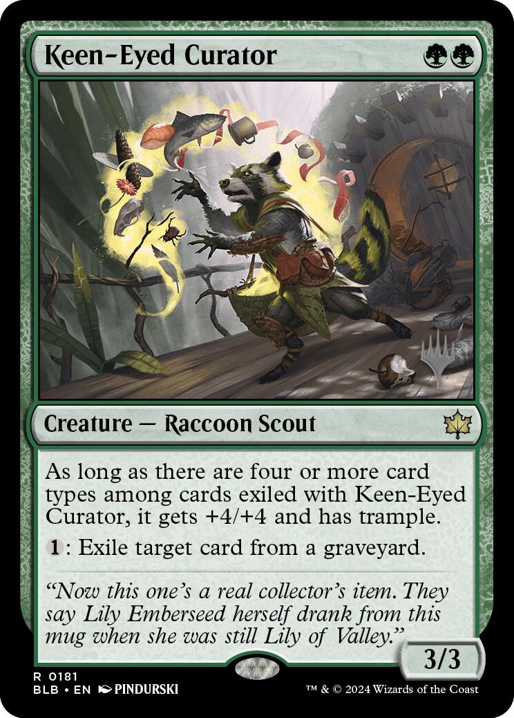 Keen-Eyed Curator (Promo Pack) [Bloomburrow Promos] | Total Play
