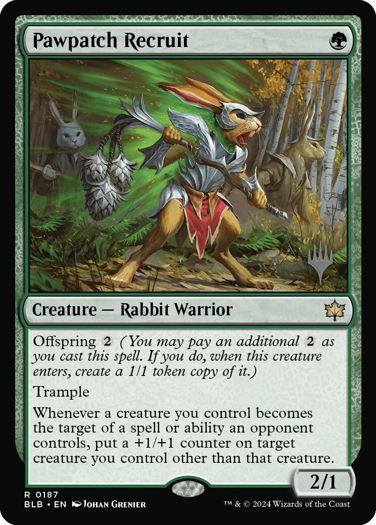 Pawpatch Recruit (Promo Pack) [Bloomburrow Promos] | Total Play
