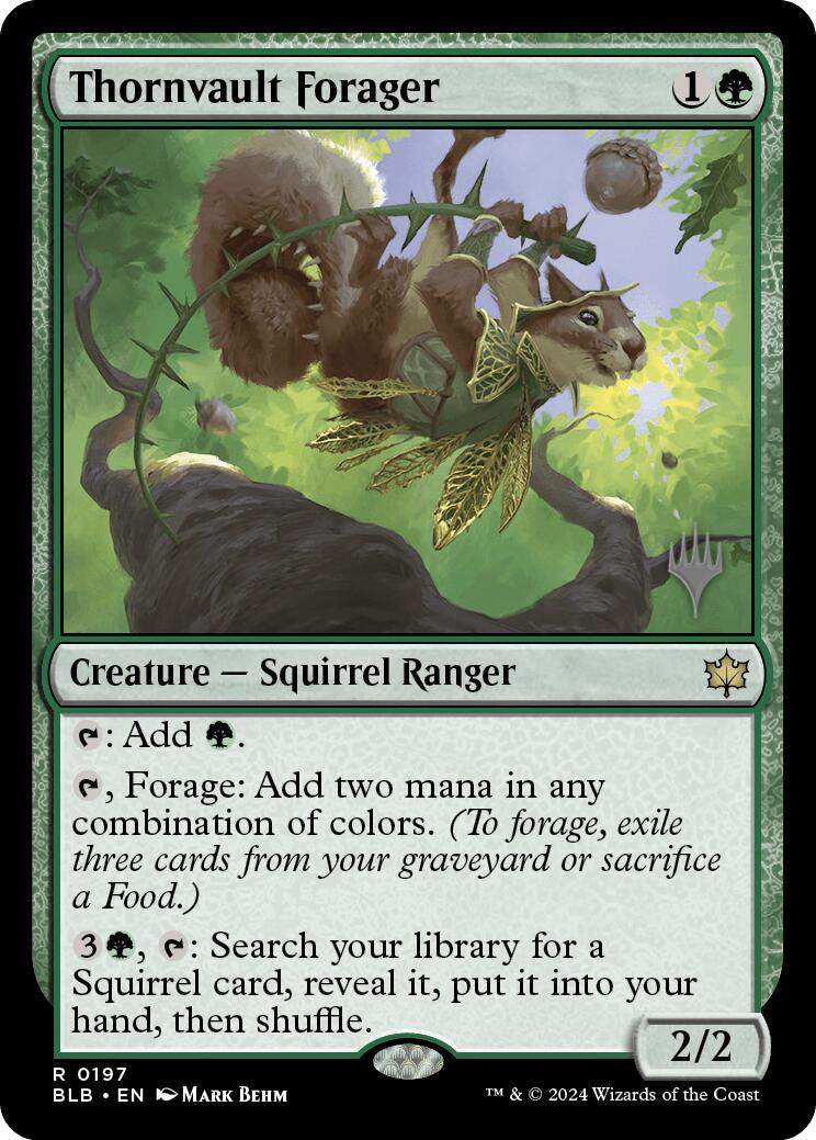 Thornvault Forager (Promo Pack) [Bloomburrow Promos] | Total Play