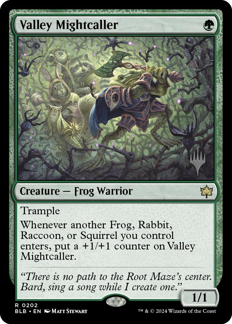 Valley Mightcaller (Promo Pack) [Bloomburrow Promos] | Total Play