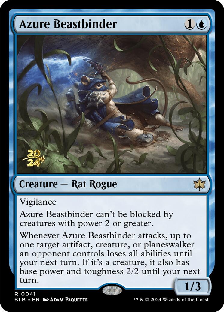 Azure Beastbinder [Bloomburrow Prerelease Promos] | Total Play