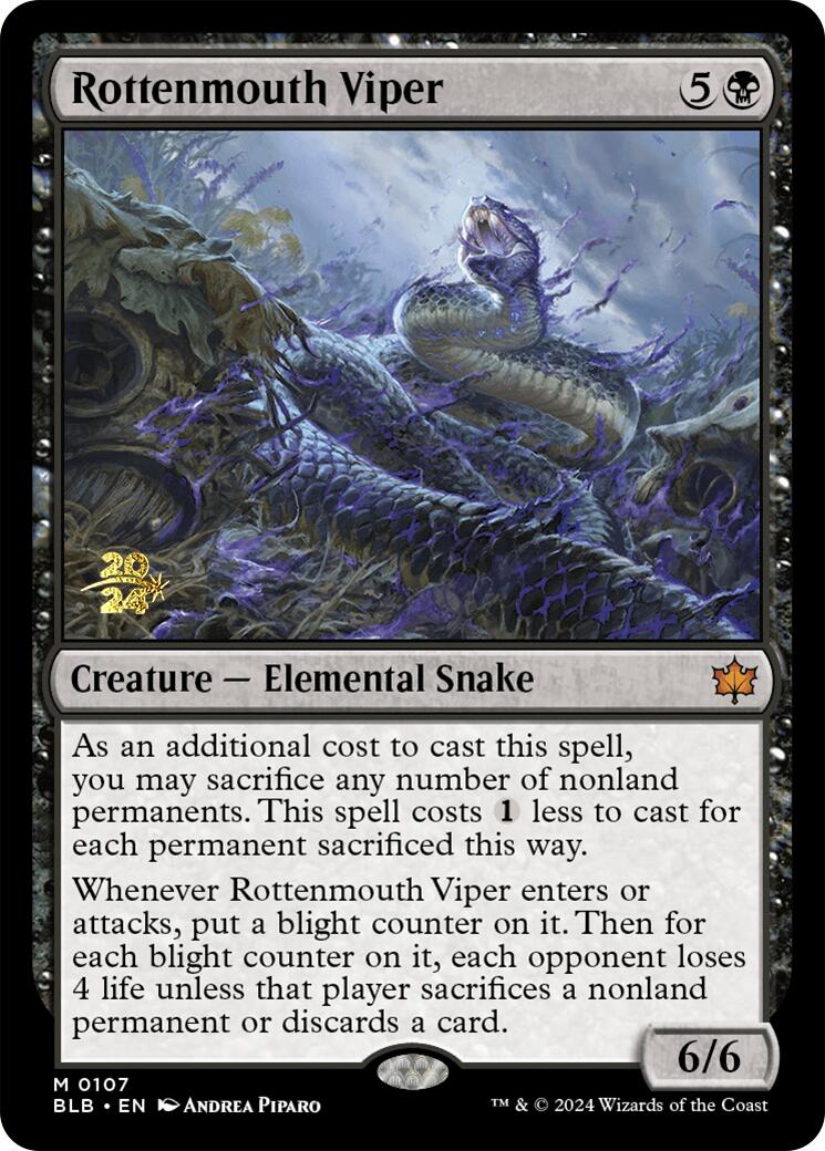 Rottenmouth Viper [Bloomburrow Prerelease Promos] | Total Play