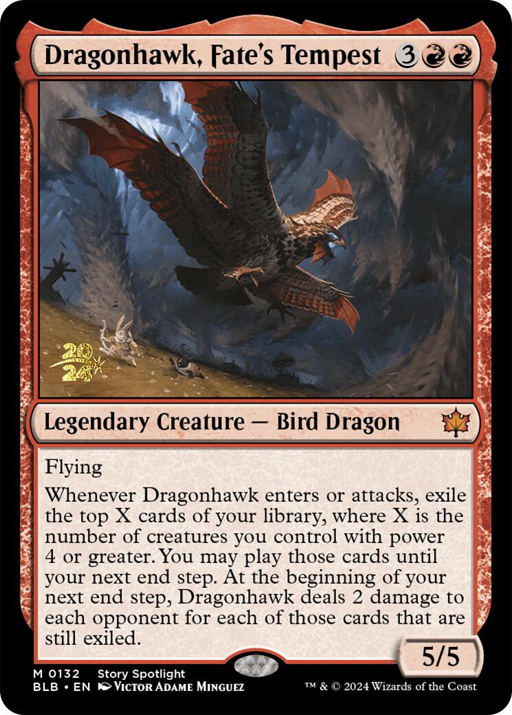 Dragonhawk, Fate's Tempest [Bloomburrow Prerelease Promos] | Total Play